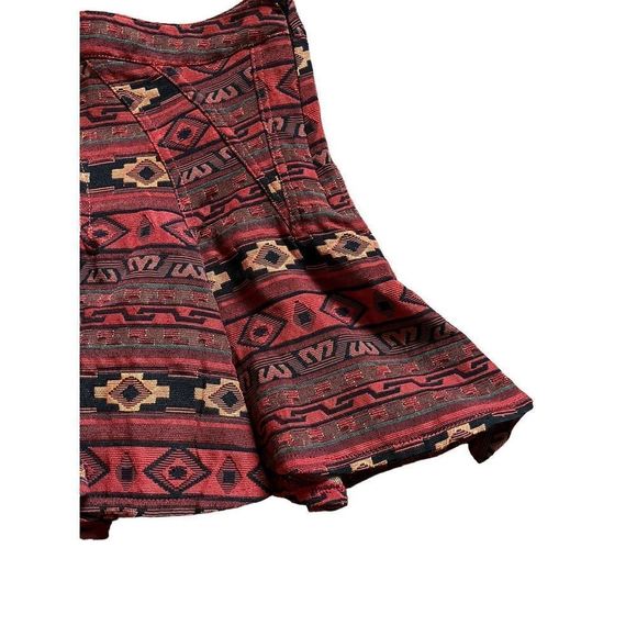 BCBGENERATION Orange Yellow Patterned Skirt - Picture 3 of 6